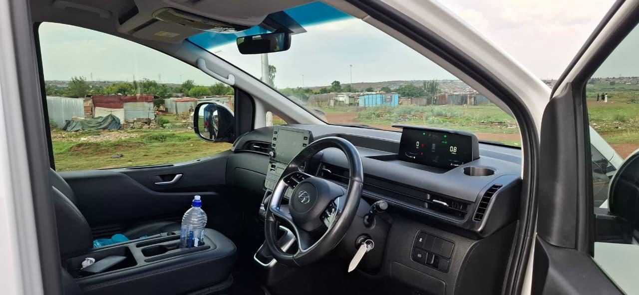 Executive van at a client collection point
